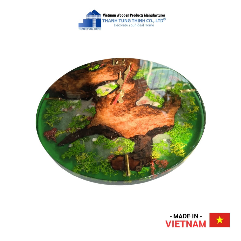 Craft Clock Epoxy Artisanal Thanh Tung Thinh | 01