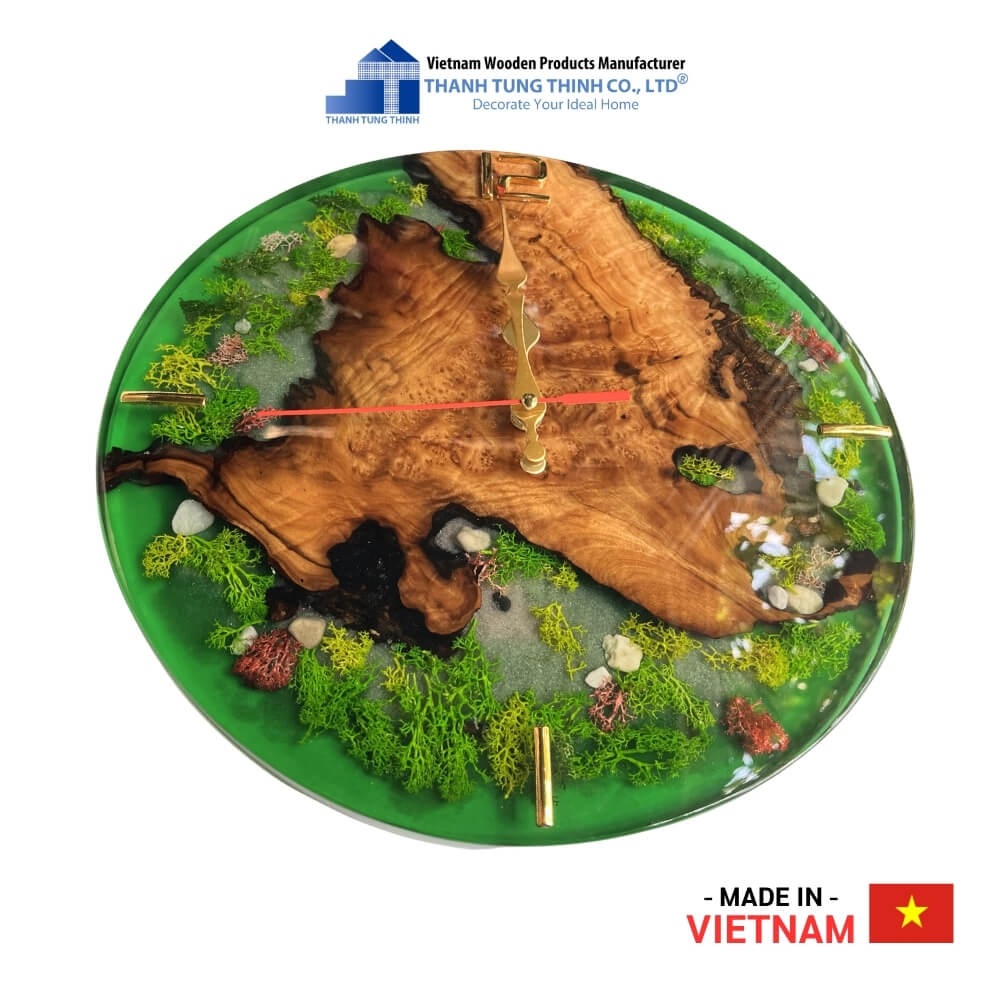 Craft Clock Epoxy Artisanal Thanh Tung Thinh