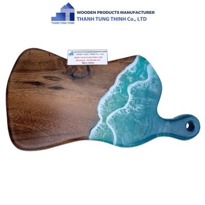 Precision Design Epoxy Wood Tray