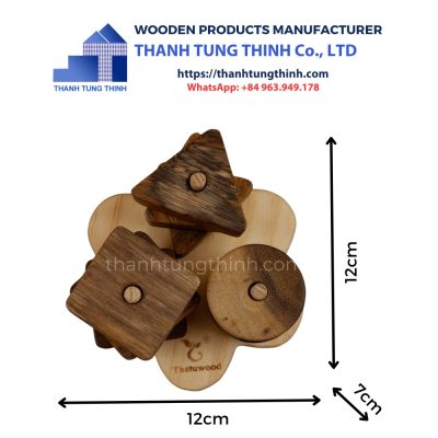 dimensions of wooden sorting and stacking toy