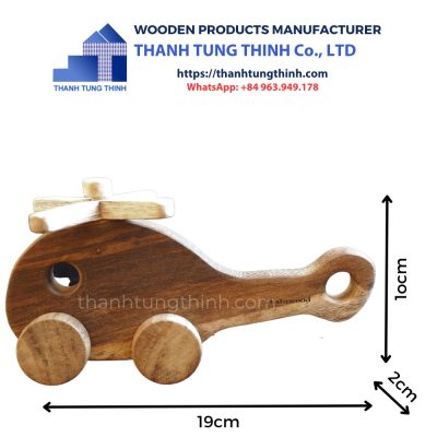 dimensions of wholesale wooden toy mini helicopter