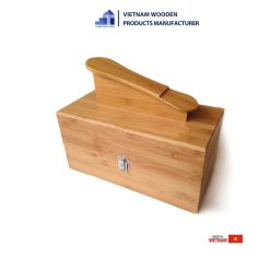 Wooden Shoes Box with Display Stand