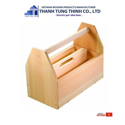 Wooden Toolbox With Handle