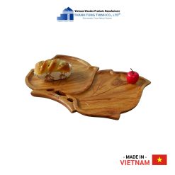 Double-Leaf-Shaped Wooden Tray Thanh Tung Thinh | 01
