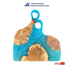 elegant and sophisticated epoxy tray for couples