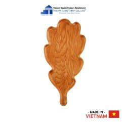 Elongated Leaf Shape Wooden Tray with Handle Thanh Tung Thinh | 03