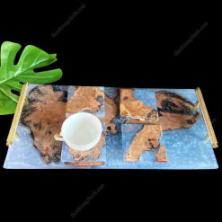 Custom Epoxy Wood Tray Design