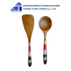 Wooden Epoxy Spoons with An Elegant Handle