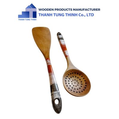 Wooden Epoxy Spoons with An Elegant Handle