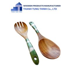 Alternative view of Nature-Inspired Wooden Epoxy Spoon Set