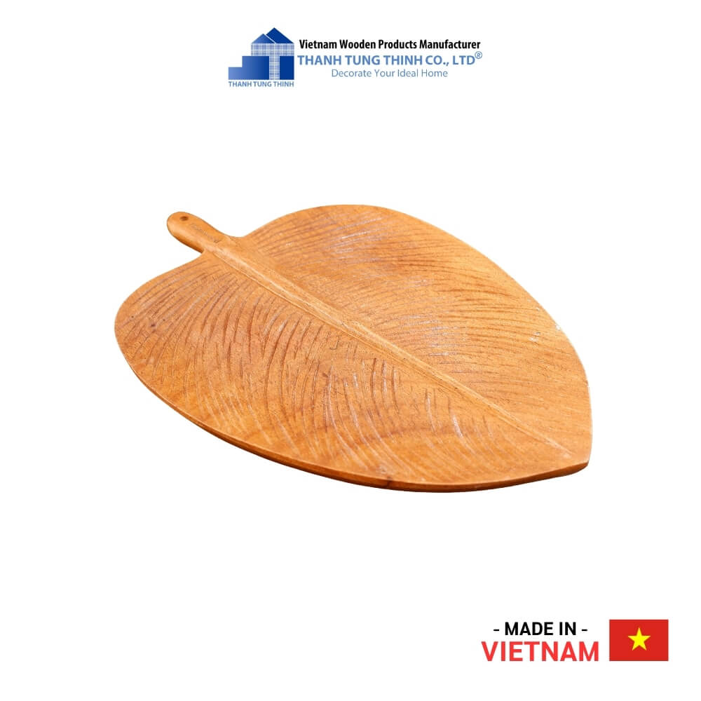 Eye-catching Leaf-Shaped Wooden Tray Thanh Tung Thinh | 01