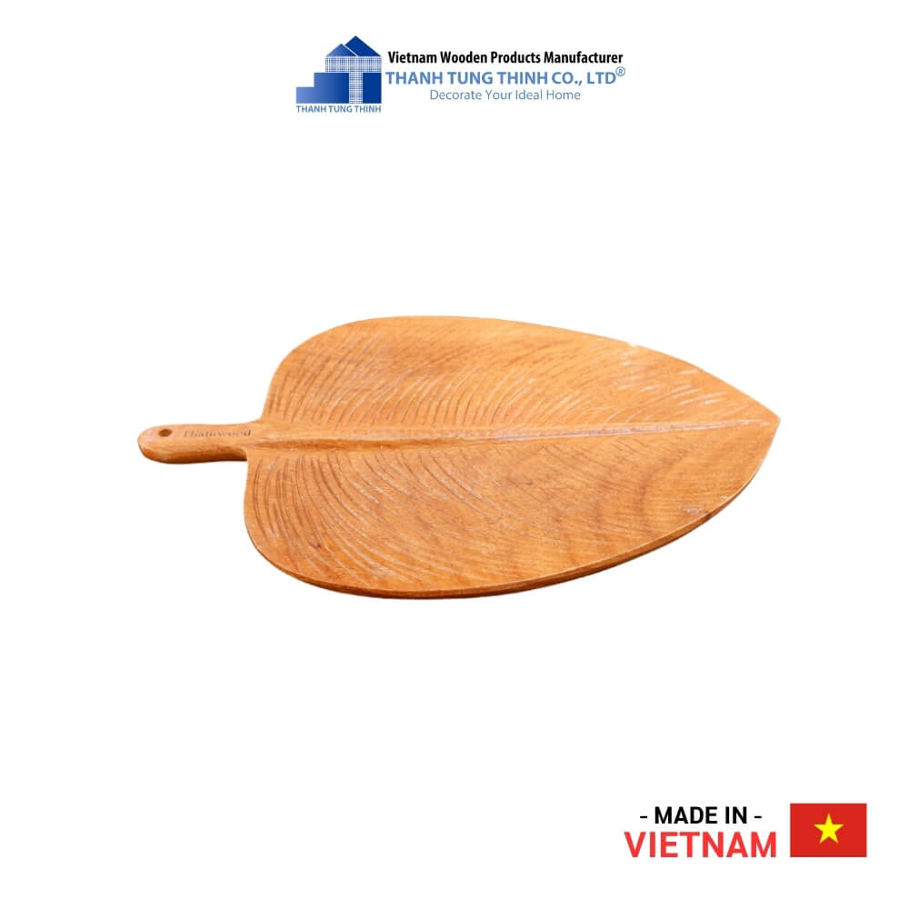 Eye-catching Leaf-Shaped Wooden Tray Thanh Tung Thinh | 03