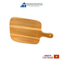 Fan-Shaped Wooden Cutting Board with a Handle Thanh Tung Thinh