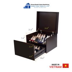 Fancy shoe storage with wooden boxes Thanh Tung Thinh | 01