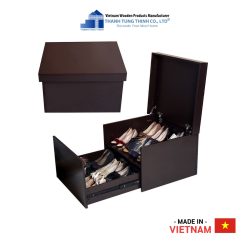 Fancy shoe storage with wooden boxes Thanh Tung Thinh