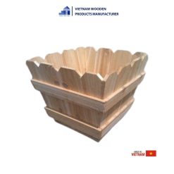 Unique Wooden Flower Pot