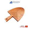 Fluted Triangular Wooden Tray Thanh Tung Thinh