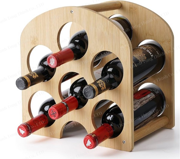 6 Slot Wooden Wine Racks Wholesaler