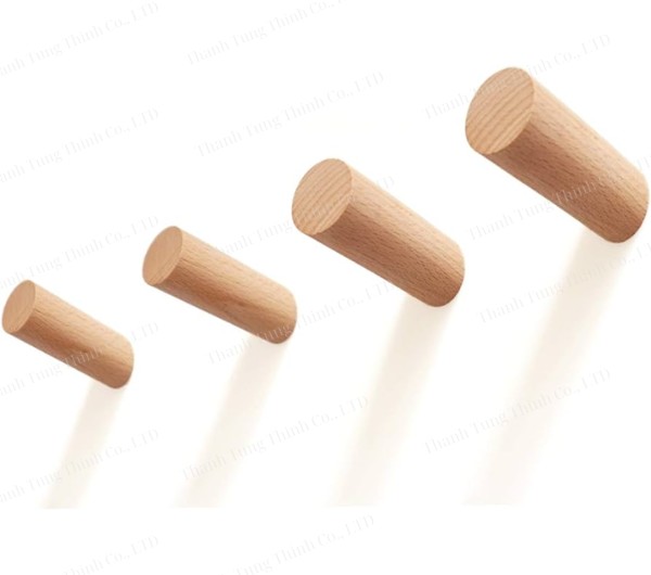 Single Wooden Knob Hangers Supplier