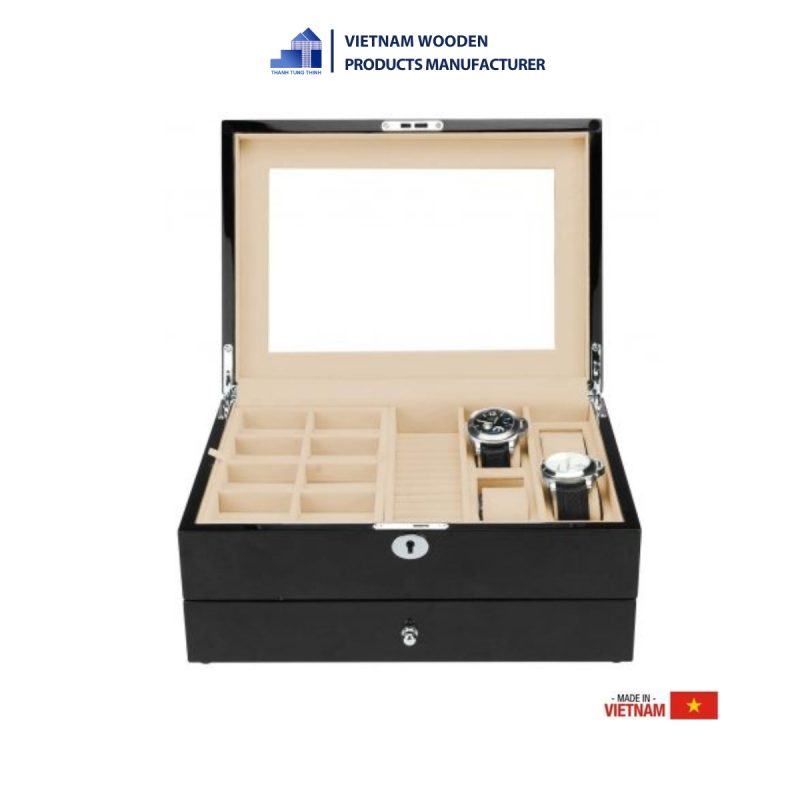 Luxury Black Wooden Jewelry Boxes - Luxury Wooden Jewelry Packaging