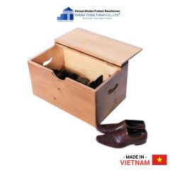 Large Wooden Shoe Boxes with Snap-On Lid Thanh Tung Thinh