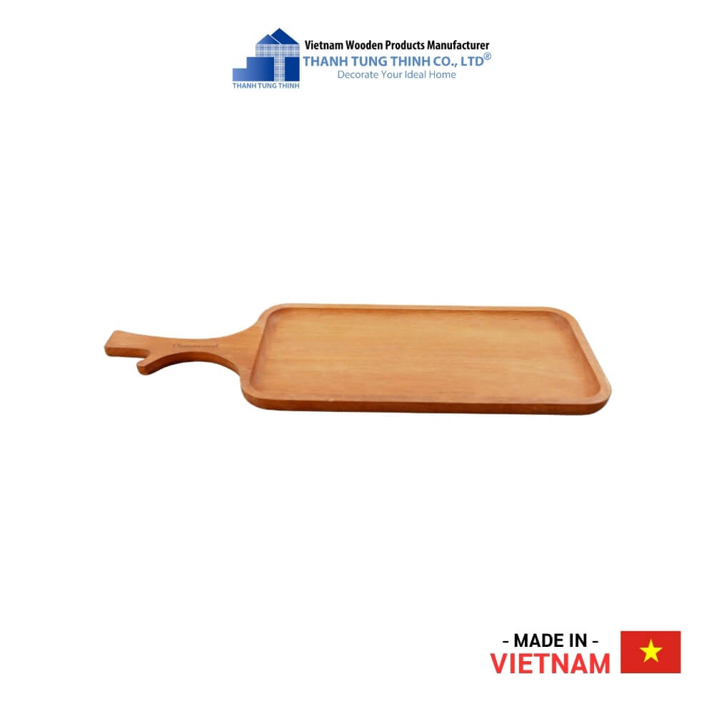 Laser Engraved Rectangle Wooden Tray Thanh Tung Thinh | 03