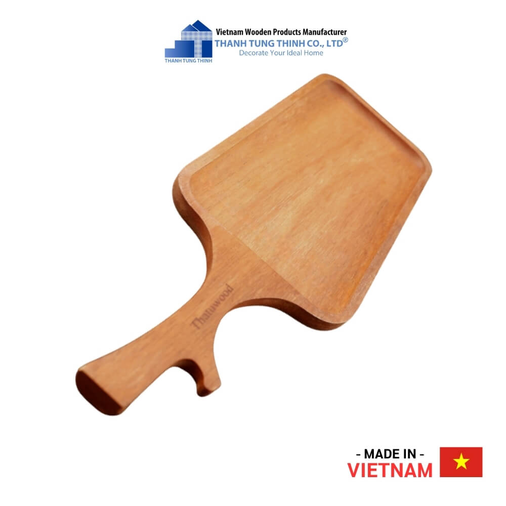 Laser Engraved Rectangle Wooden Tray Thanh Tung Thinh