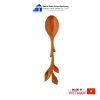 Leaf-Carved Wooden Serving Spoons Thanh Tung Thinh