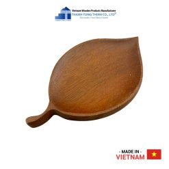 Leaf-Shaped Walnut Wooden Tray   Thanh Tung Thinh