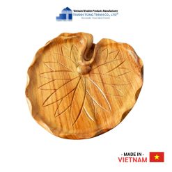 Lotus Leaf-Shaped Wooden Tray Thanh Tung Thinh | 01