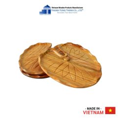 Lotus Leaf-Shaped Wooden Tray Thanh Tung Thinh | 02