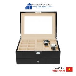 Luxury Black Wooden Jewelry Boxes Thanh Tung Thinh | 01