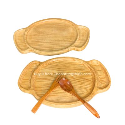 Bear-Shaped Wooden Tray