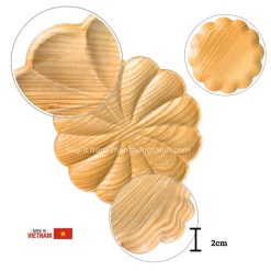 Daisy Flower-Shaped Wooden Tray