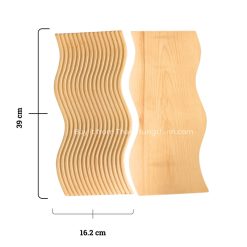 Waving-Shaped Wooden Tray