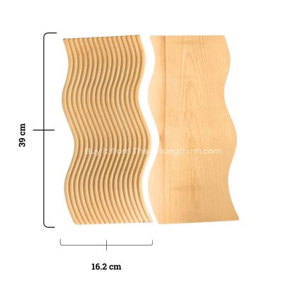 Waving-Shaped Wooden Tray