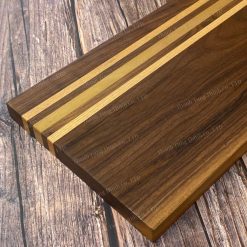 Rectangular Wooden Cutting Board with 3 Stripes