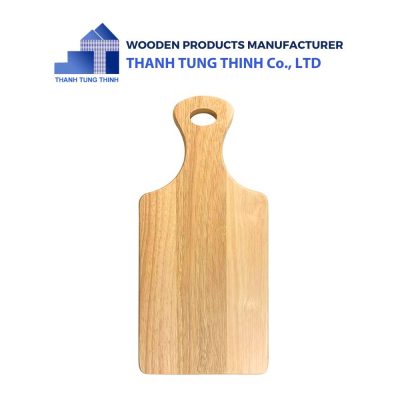 Rectangle Shape Wooden Tray with Handle