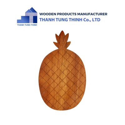 Pineapple Silhouette Wooden Tray