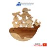 Montessori Wooden Toy Set Balancing Sea Creatures Thanh Tung Thinh