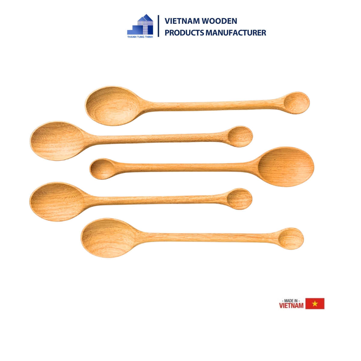 Two-Headed Wooden Measuring Spoon
