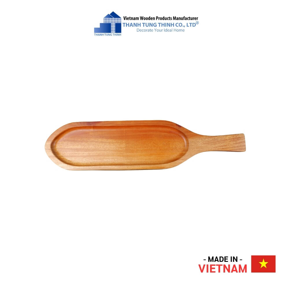 Oval Wooden Tray Serving Desserts Thanh Tung Thinh | 01