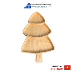 Pine Tree-Shaped Wooden Tray Thanh Tung Thinh