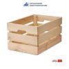 Polished finish wooden crate