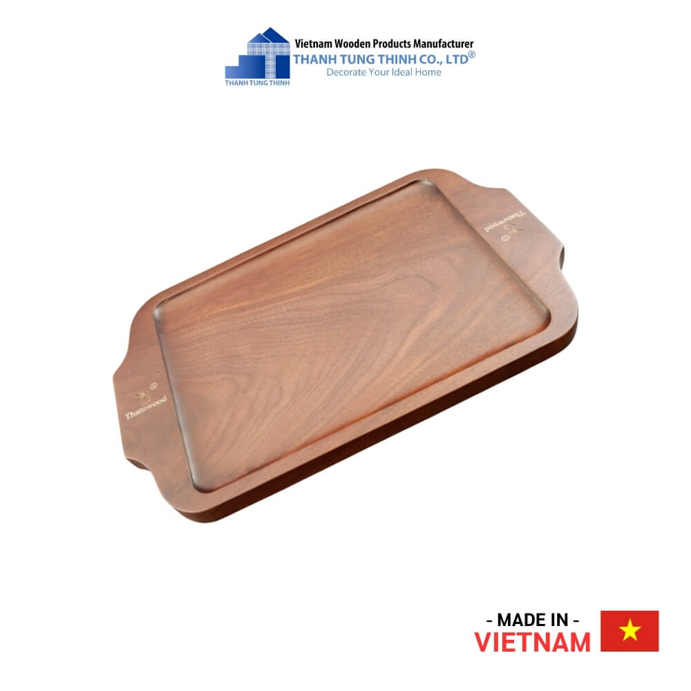 Rectangle Walnut Wooden Tray Thanh Tung Thinh | 01