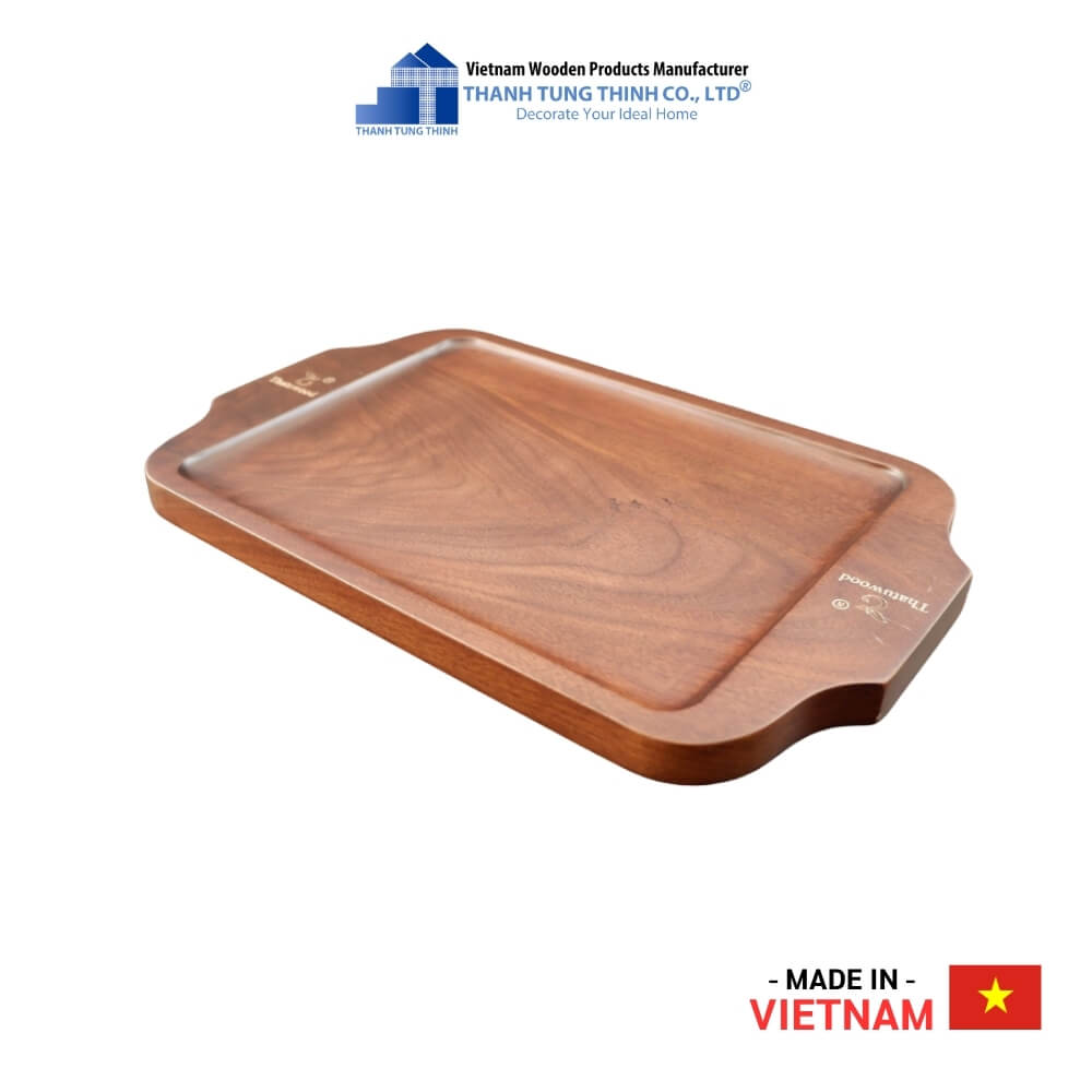 Rectangle Walnut Wooden Tray Thanh Tung Thinh | 02