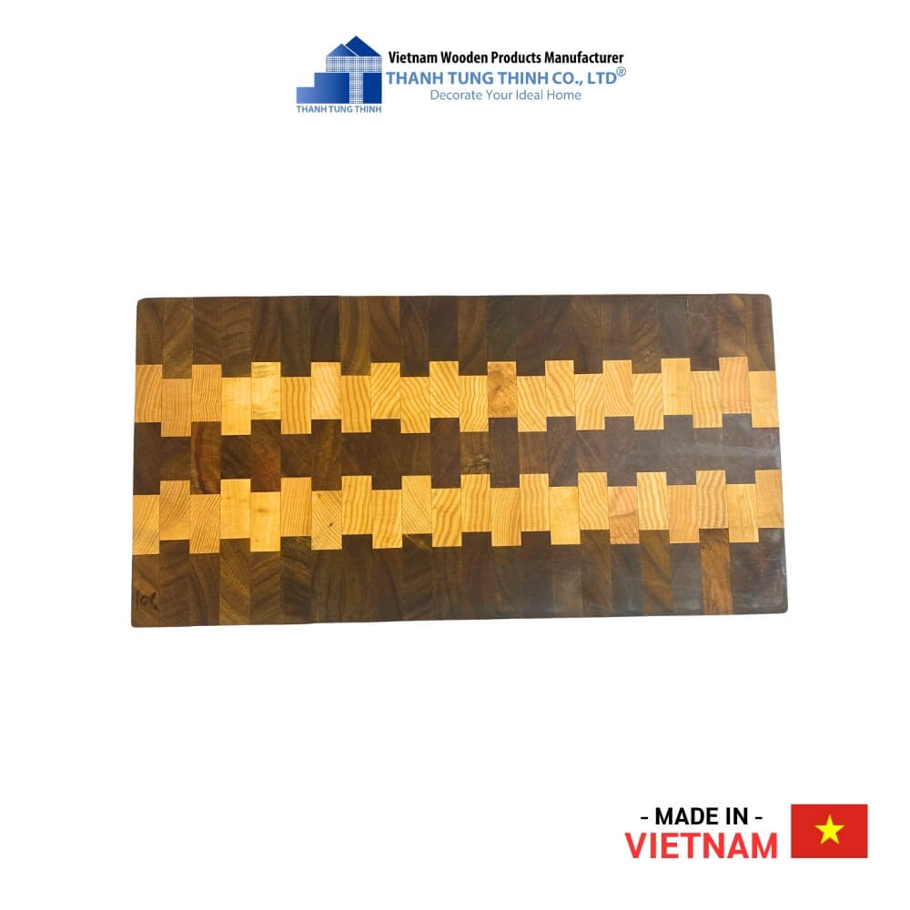 Rectangular Wooden Cutting Board with Unique Design Thanh Tung Thinh | 04