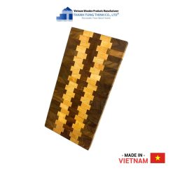 Rectangular Wooden Cutting Board with Unique Design Thanh Tung Thinh | 06
