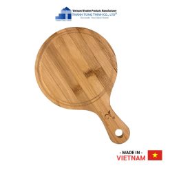 Round Bamboo Wood Tray with Handle Thanh Tung Thinh | 02