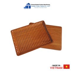 Round Edge Rectangle Wooden Fruit Tray Thanh Tung Thinh | 02